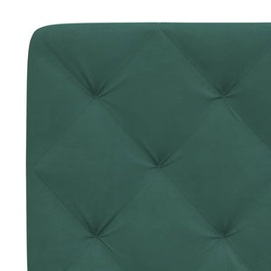 Bed with Mattress Dark Green 120x200 cm Velvet