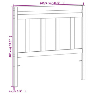 Huvudgavel vaxbrun 100 cm massiv furu