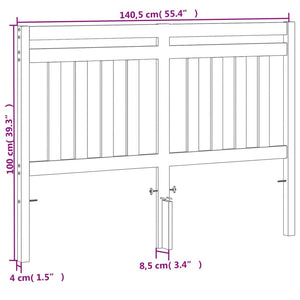 Huvudgavel vaxbrun 135 cm massiv furu