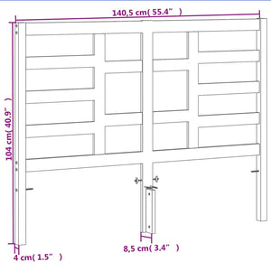 Huvudgavel vaxbrun 135 cm massiv furu