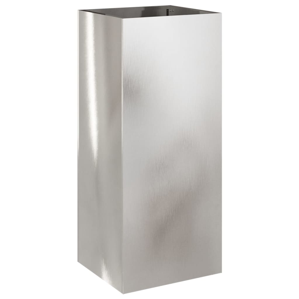 Odlingslåda silver 32x29x75 cm rostfritt stål