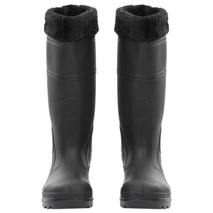 Regnstövlar med avtagbara strumpor svart strl 40 PVC