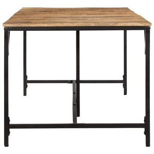 Matbord 220x90x75 cm massivt trä grov mango