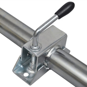 Stödhjul 48 mm med 1 delad klämma och däckstopp