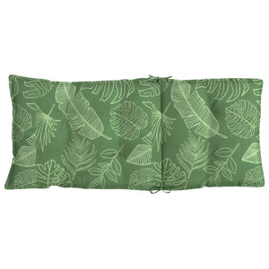 Stolsdynor för stolar med hög rygg 4 st bladmönster oxfordtyg