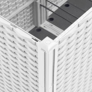 Odlingslåda vit 160x160x53 cm PP