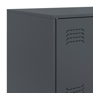 Skänk antracit 67x39x107 cm stål