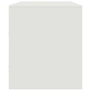 TV-skåp vit 99x39x44 cm stål