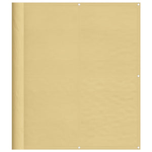 Balkongskärm sand 120x300 cm 100% polyester oxford