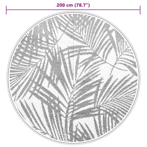 Utomhusmatta ARAKIL grön Ø200 cm PP