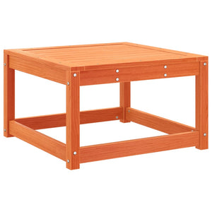 Trädgårdspall vaxbrun massiv furu