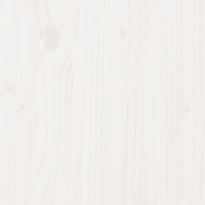 Huvudgavel vit 100 cm massiv furu