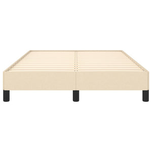 sängram utan madrass gräddvit 120x190 cm tyg