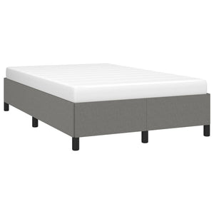 sängram utan madrass mörkgrå 120x190 cm tyg
