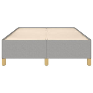 Sängram ljusgrå 120x190 cm tyg