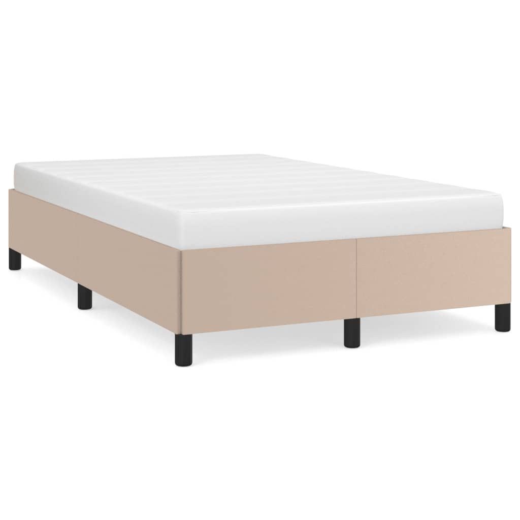 Sängram utan madrass cappuccino 120x190 cm konstläder