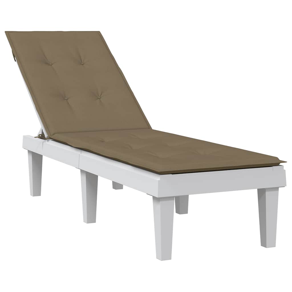 Solsängsdyna melerad taupe (75+105) x 50 x 4 cm tyg