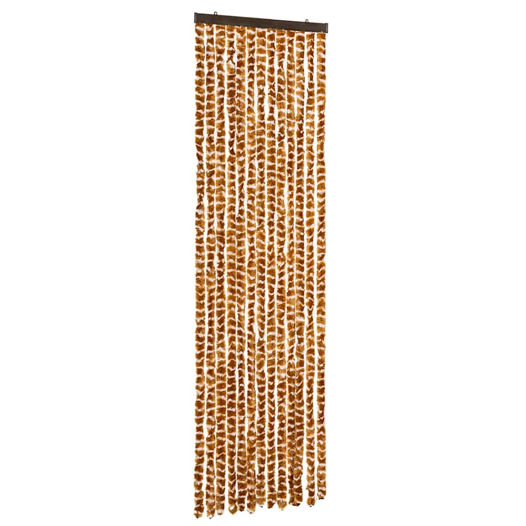 Insektsgardin ockra och vit 56x200 cm chenille