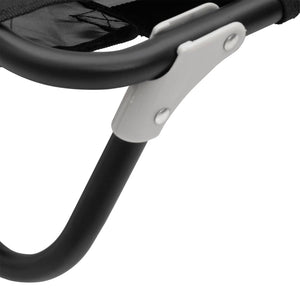 Hundbädd hopfällbar antracit oxfordtyg och stål