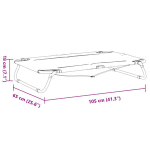 Hundbädd hopfällbar antracit oxfordtyg och stål