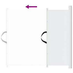 Infällbar husdjursgrind vit 102,5x125 cm