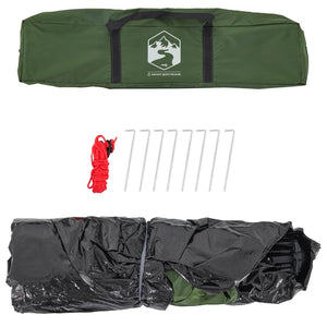 Campingtält 3 personer grön snabbrest