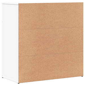 Skänk vit 79x38x80 cm konstruerat trä