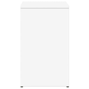 Sidobord vit 50x30x50 cm konstruerat trä