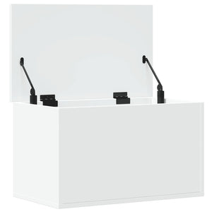 Förvaringslåda vit 60x35x35 cm konstruerat trä