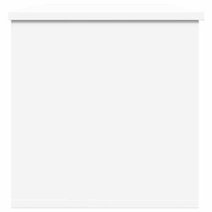 Förvaringslåda vit 102x35x35 cm konstruerat trä