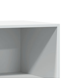 Garderob vit 48x41x102 cm konstruerat trä