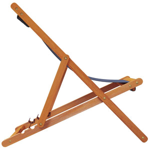 Hopfällbara strandstolar 2 st blå tyg