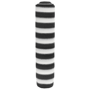 Insynsskyddsnät antracit och vit 1,2x25 m HDPE 150 g/m²