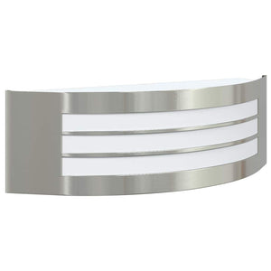 Utomhus vägglampa 2 pcs Silver 32 x 10 x 10 cm