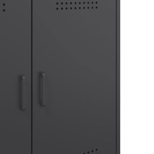 Skänk svart 68x39x79 cm stål