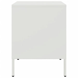 Sängskåp vit 36x39x50,5 cm stål