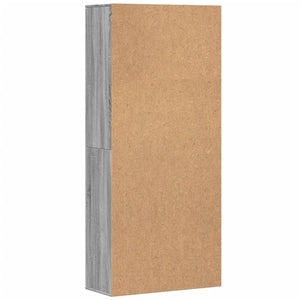 Högskåp grå sonoma 80x35x180 cm konstruerat trä