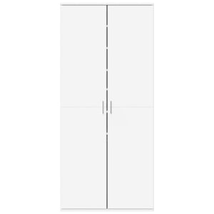 Skoskåp vit 80x39x178 cm konstruerat trä