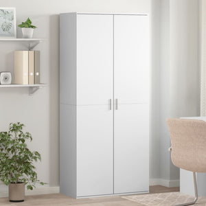 Skoskåp vit 80x39x178 cm konstruerat trä