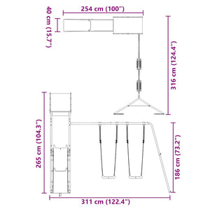 Lekplats massivt douglasträ