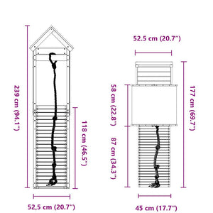 Lekplats massivt douglasträ