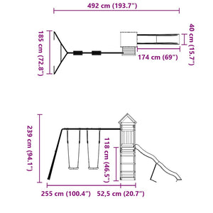 Lekplats impregnerad furu