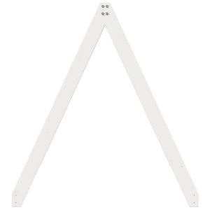 Tak till barnsäng vit 209x95,5x88 cm massiv furu