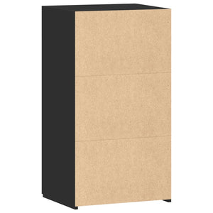 Skänk svart 50x42,5x93 cm konstruerat trä