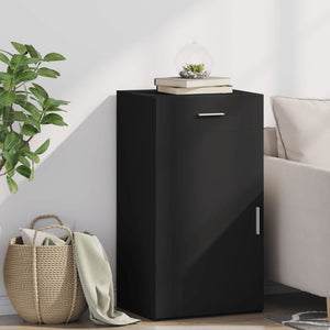 Skänk svart 50x42,5x93 cm konstruerat trä