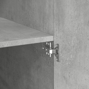 Högskåp betonggrå 70x42,5x185 cm konstruerat trä