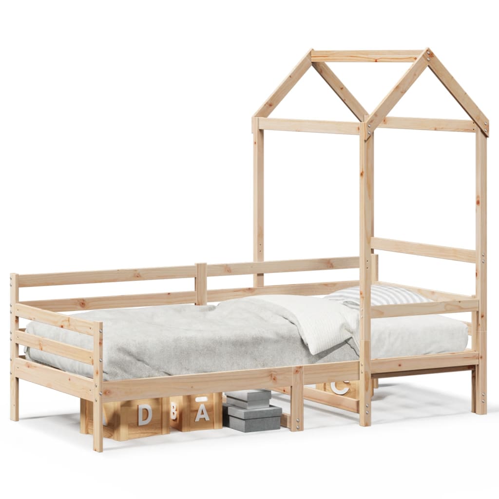Dagbädd med tak 80x200 cm massiv furu