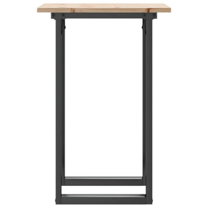 Matbord O-ram 50x50x75 cm massiv furu och stål