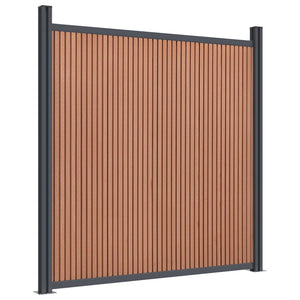 Staketpanel brun 1564x186 cm WPC
