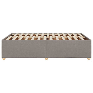 Sängram utan madrass taupe 120x200 cm tyg